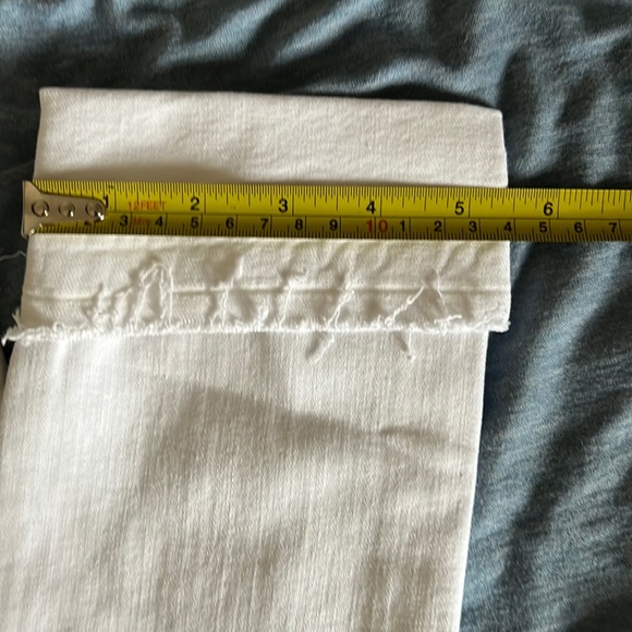 $90 - WHITE Rag and Bone / Jean skinny - folded unfinished cuff - Picture 8 of 11